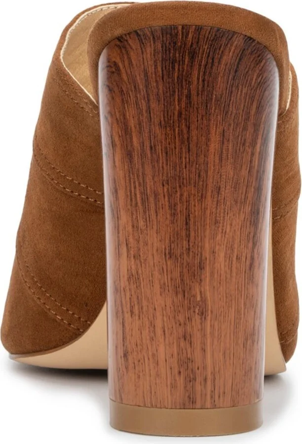 New York & Company Women's Lacinda Faux Suede Slide Heeled Sandal - Image 7