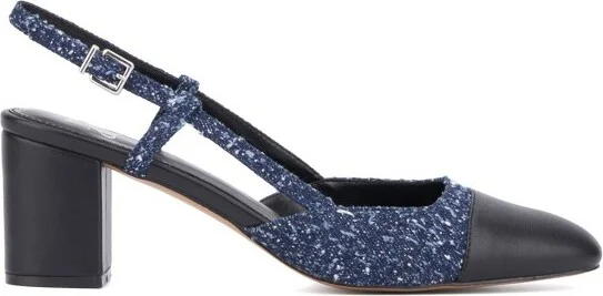 New York & Company Women's Loriann Slingback Heels - , NAVY BOUCLE - Image 2