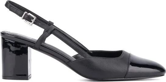 New York & Company Women's Loriann Slingback Heels - , NAVY BOUCLE - Image 3