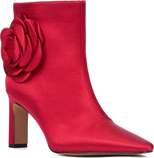 New York & Company Women's Mckenna Dress Boots - 10, RED