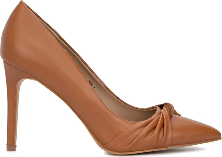 New York & Company Women's Monique- Knotted Pointy High Heels Pumps - Image 8