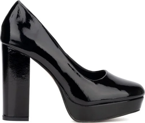 New York & Company Women's Nancy Pumps - , BLACK PATENT - Image 2