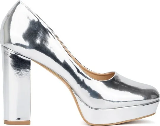 New York & Company Women's Nancy Pumps - , SILVER - Image 2