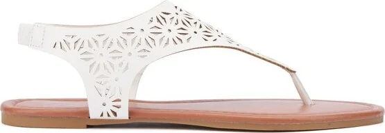 New York & Company Women's Nikki Flip Flop - , WHITE - Image 2