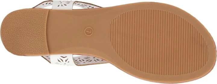 New York & Company Women's Nikki Hooded Perforated Thong Sandal - Image 6