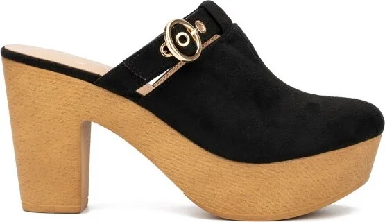 New York & Company Women's Nyomi Clogs - , BLACK - Image 2