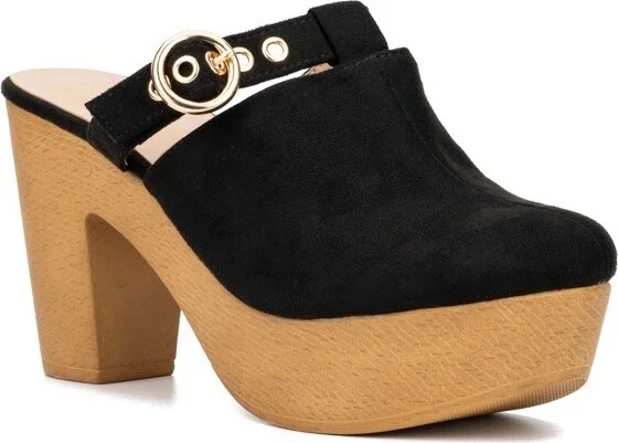 New York & Company Women's Nyomi Clogs - , BLACK