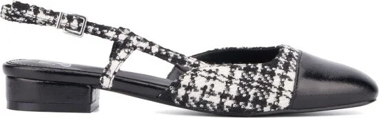 New York & Company Women's Ophelia Slingback Heels - , BLACK/WHITE - Image 2