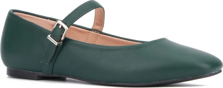 New York & Company Women's Page- Buckle Ballet Flats