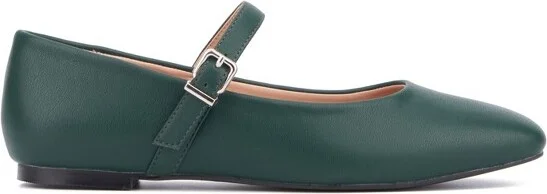 New York & Company Women's Page Maryjane Flat - , FOREST GREEN - Image 6