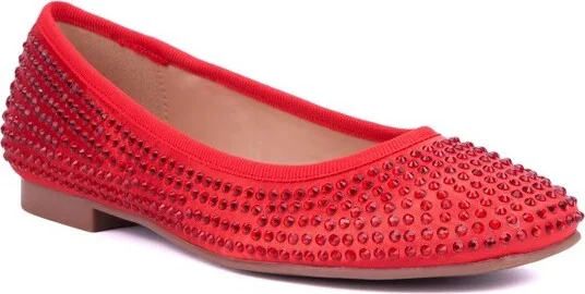New York & Company Women's Palmira Ballet Flats - , RED