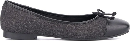 New York & Company Women's Patricia Ballet Flats - , NAVY BOUCLE - Image 3