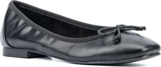 New York & Company Women's Paulina- Square Toe Ballet Flats - , BUTTER YELLOW