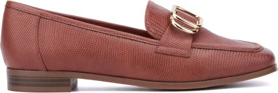 New York & Company Women's Ramira- Slip-On Metal Accent Loafers - , BLACK - Image 3