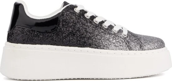 New York & Company Women's Raphaela Low Top Sneakers - , BLACK - Image 2