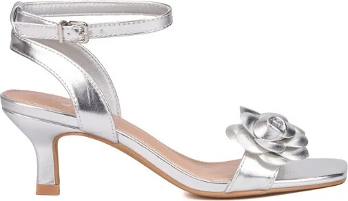 New York & Company Women's Sofia Sandal - , SILVER - Image 2