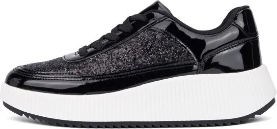 New York & Company Women's Tana Low Top Sneakers - , GOLD GLITTER - Image 3