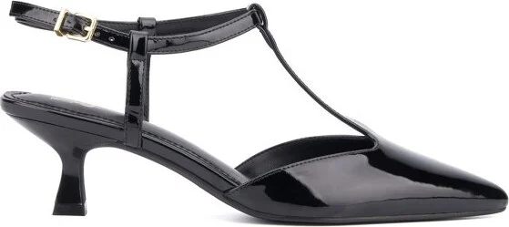 New York & Company Women's Vina Kitten Heels - , BLACK PATENT - Image 2