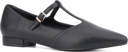 New York & Company Women's Vlada Maryjane Flats - , BLACK