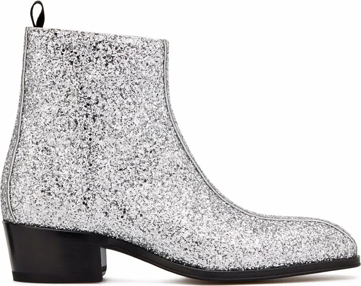 New York glitter ankle boots