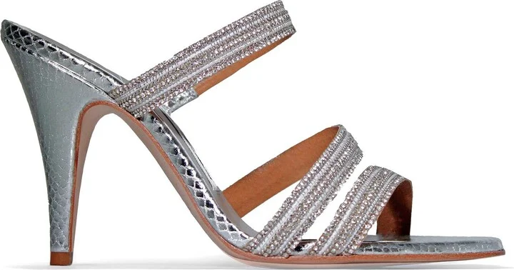 New York Party Silver Sandal