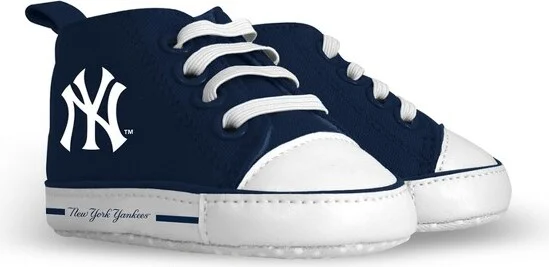 New York Yankees Baby High-Top Sneakers, Unisex Pre-Walkers, MLB Infant Shoes, One Size - Image 2
