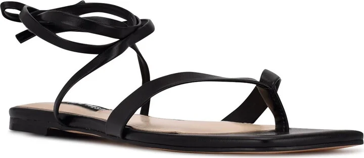 NEWS Womens Faux Leather Strappy Ankle Strap