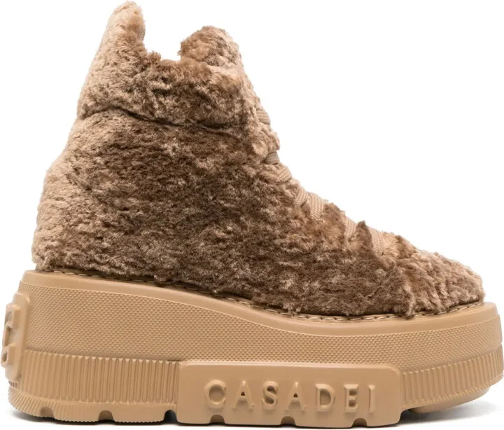 Nexus fleece-texture sneakers