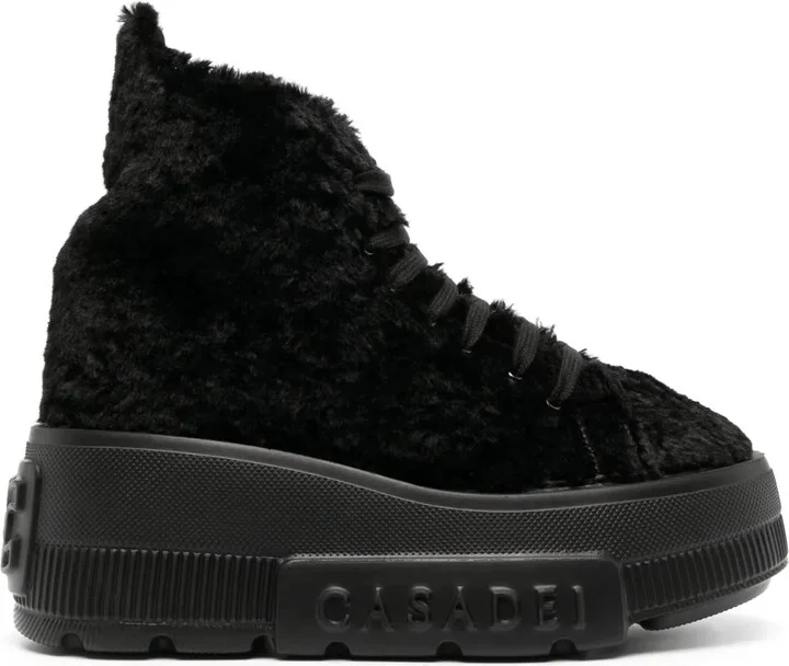 Nexus fleece-texture sneakers