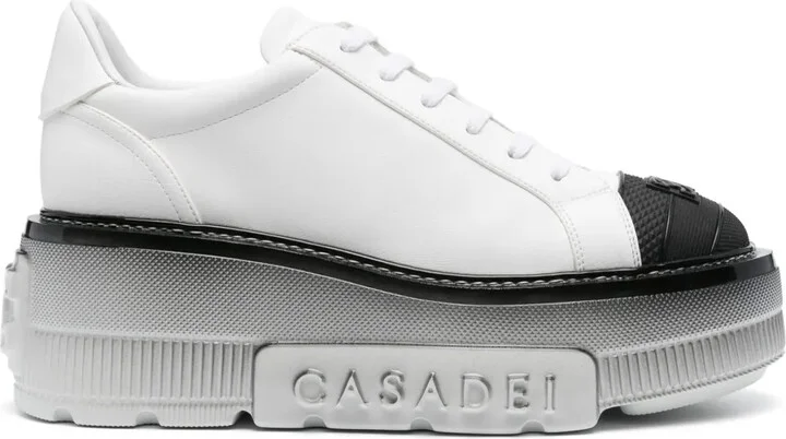 Nexus leather platform sneakers