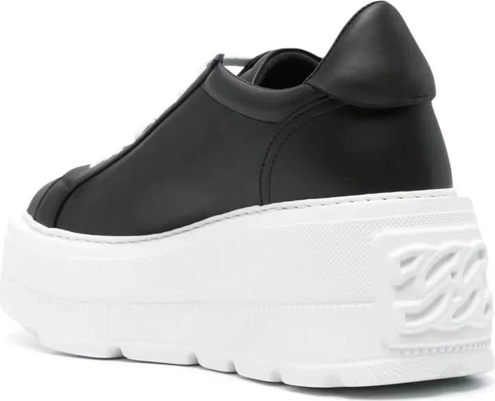 Nexus leather wedge sneakers - Image 3