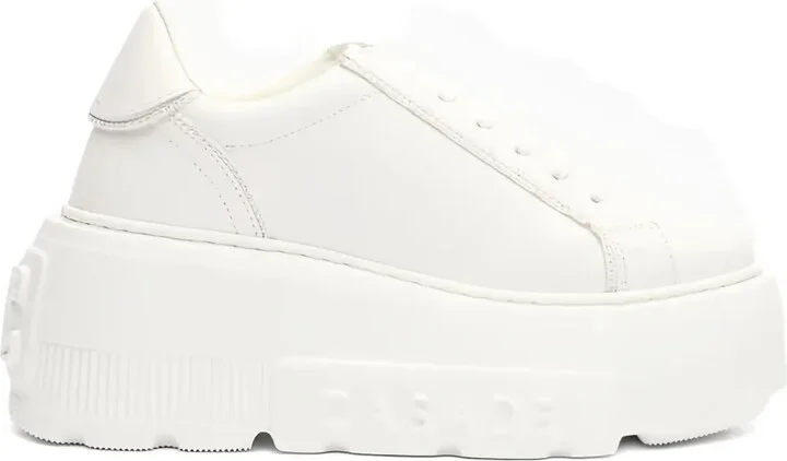 Nexus platform leather sneakers