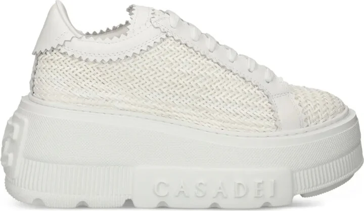 Nexus textured platform sneakers