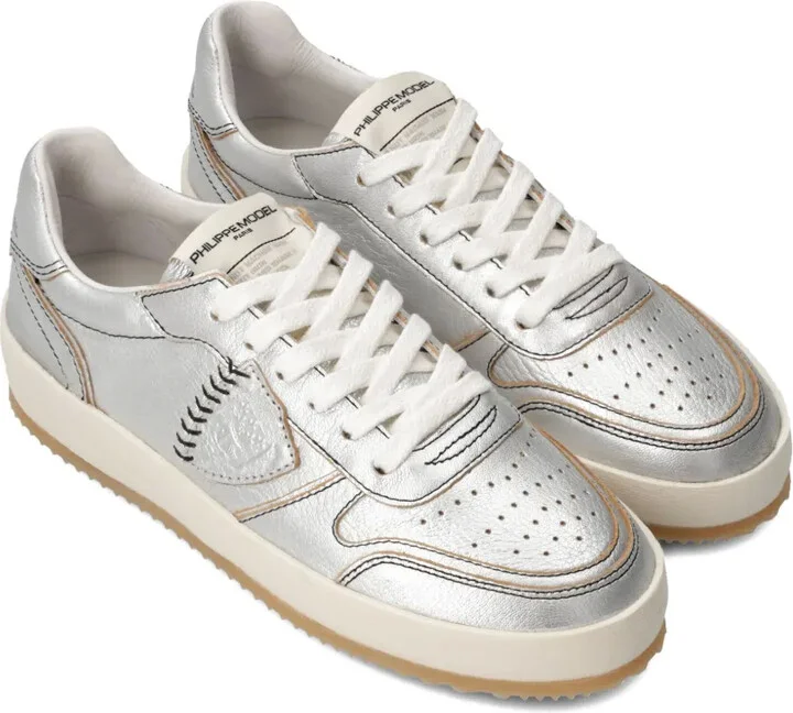 Nice leather baseball-stitch sneakers - Image 2