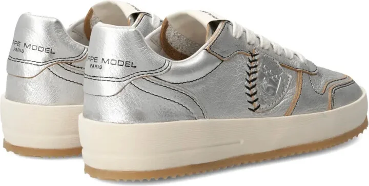 Nice leather baseball-stitch sneakers - Image 4