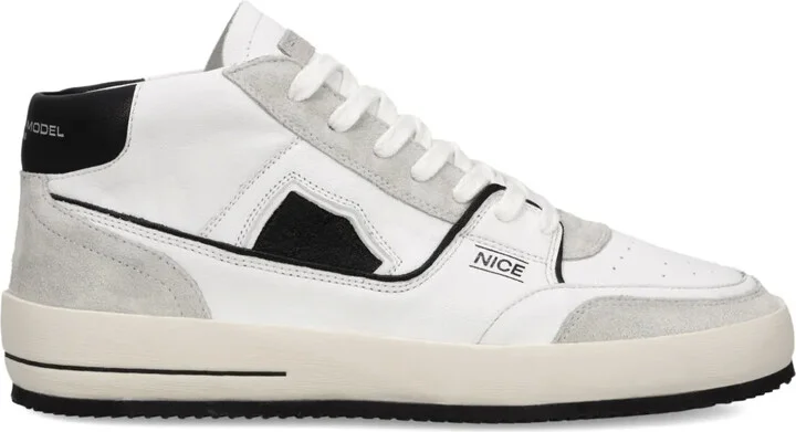 Nice leather low-top sneakers