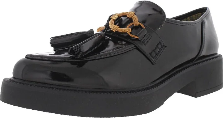 Nichola Womens Patent Tassel Loafers