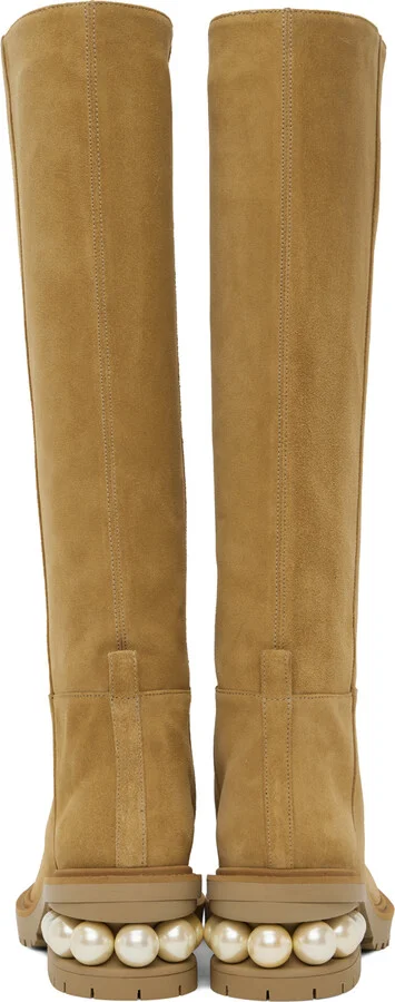 Nicholas Kirkwood Tan Casati Riding Boots - Image 2