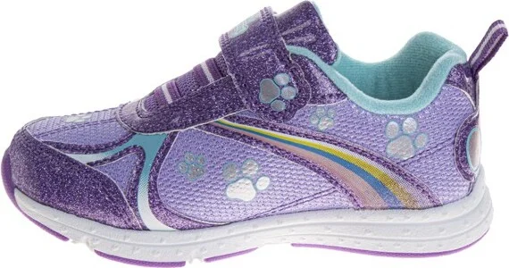 Nickelodeon Paw Patrol Skye & Everest Hook & Loop Light-up Fashion Sneakers - Fuchsia/Purple, Size: - Image 3