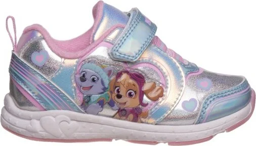 Nickelodeon Paw Patrol Skye & Everest Hook & Loop Light-up Fashion Sneakers - Fuchsia/Purple, Size: - Image 9