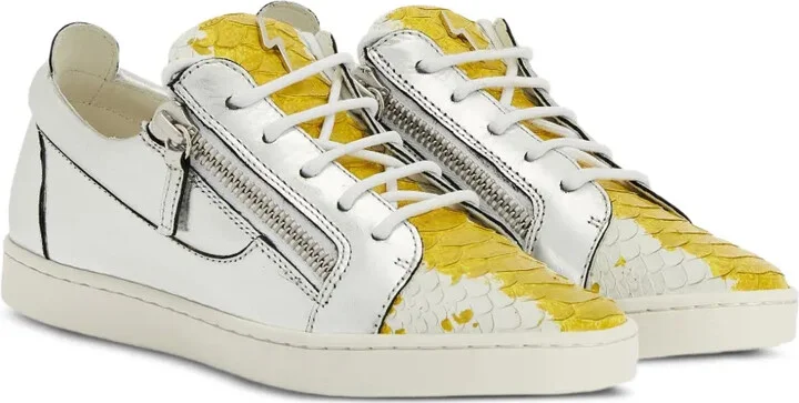 Nicki metallic zip-detail sneakers - Image 2