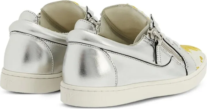 Nicki metallic zip-detail sneakers - Image 3