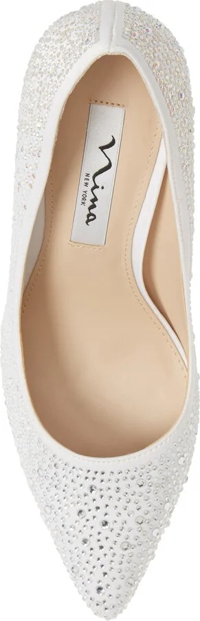 Nickie 2 Crystal Studded Pointy Toe Pump - Image 5