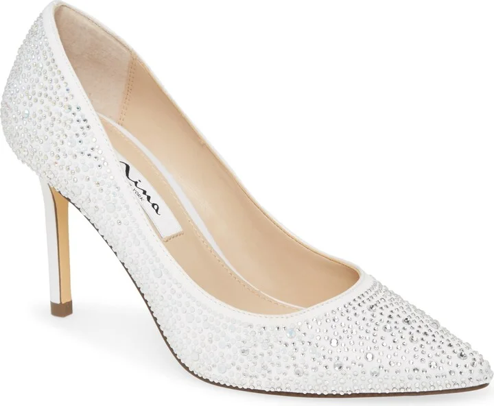 Nickie 2 Crystal Studded Pointy Toe Pump