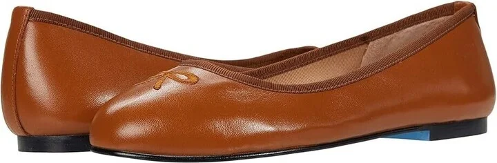 Nicky Hilton - Kathy Flat Women's US 8 Brown Leather Slip On ZPO1070