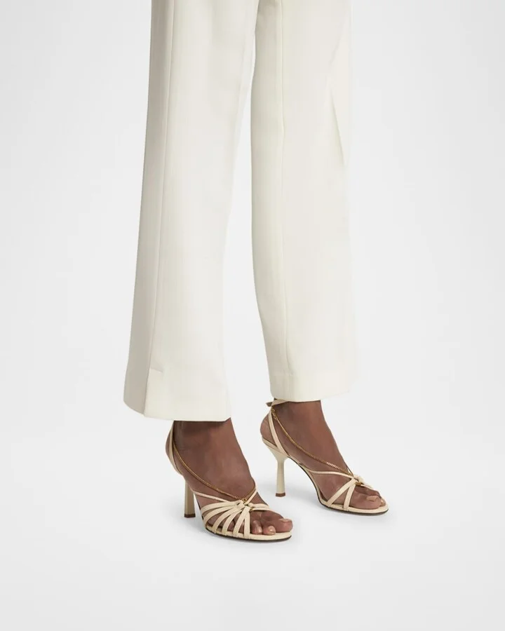 Nico Strappy Chain Python-Embossed Sandals - Image 2