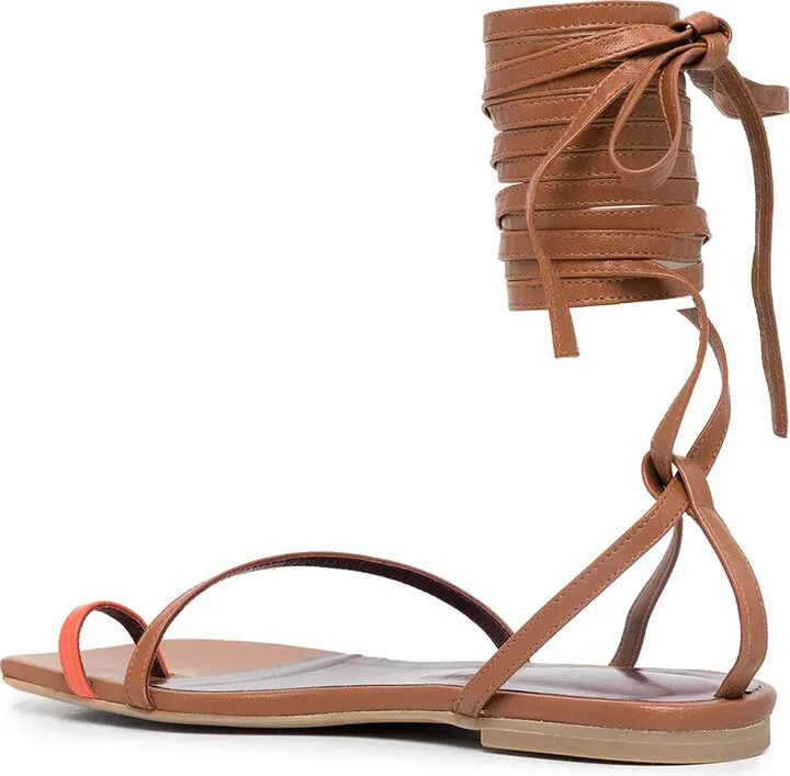 Nicola leather gladiator sandals - Image 3