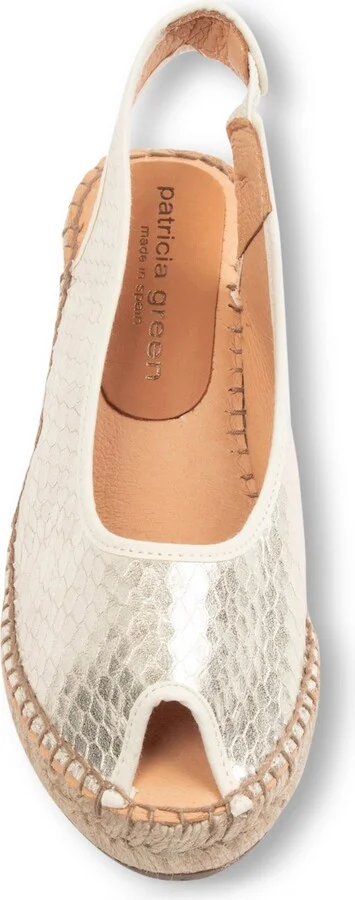 Nicola Slingback Espadrille Peep Toe Platform Wedge Sandal - Image 5