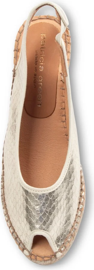 Nicola Slingback Espadrille Peep Toe Platform Wedge Sandal - Image 6