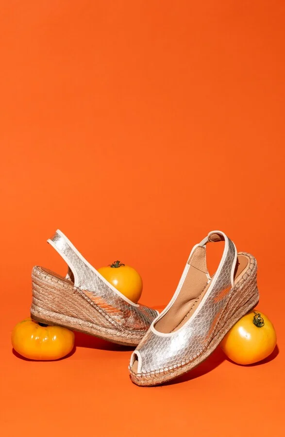 Nicola Slingback Espadrille Peep Toe Platform Wedge Sandal - Image 10